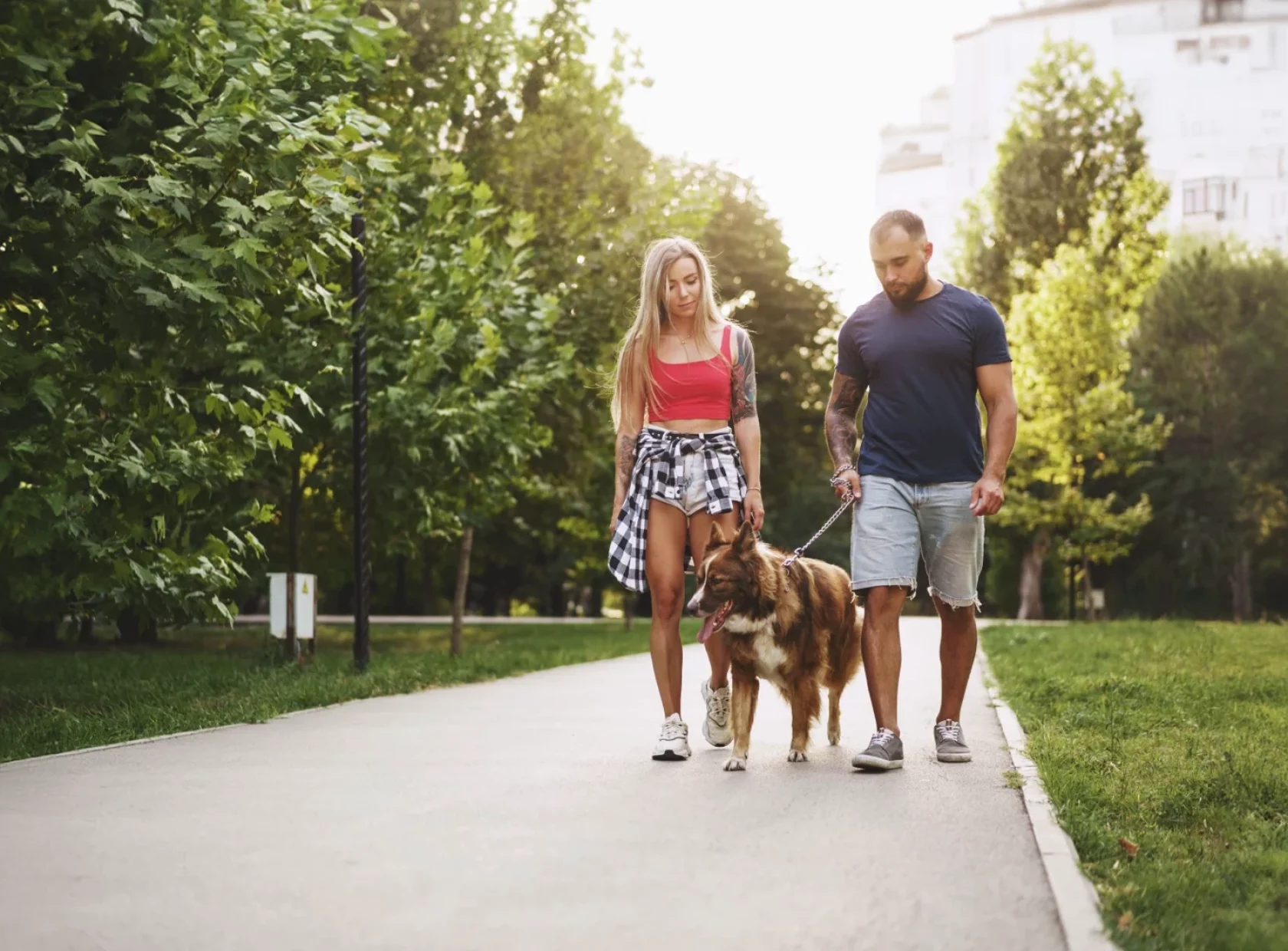 Walking on hot day