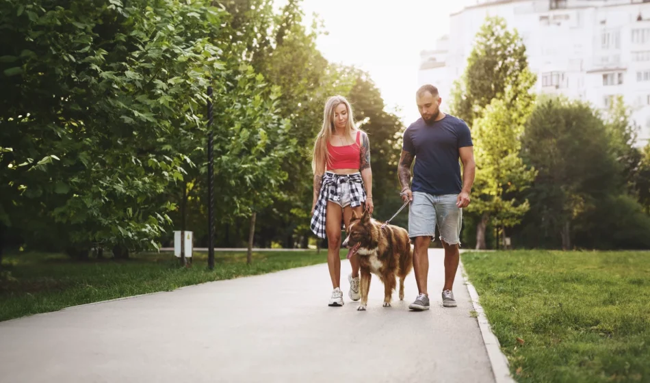 Walking on hot day